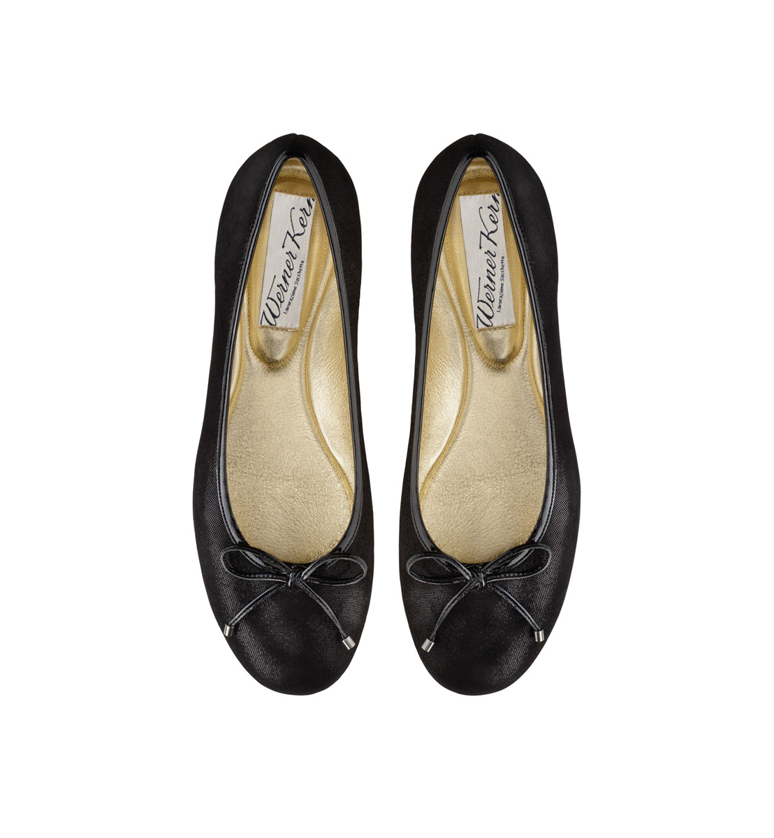 Ballerina Minu - Werner Kern Ballerinas Ballerina Minu aus samtweichen Glanzvelour und schwarzer Lackschleife