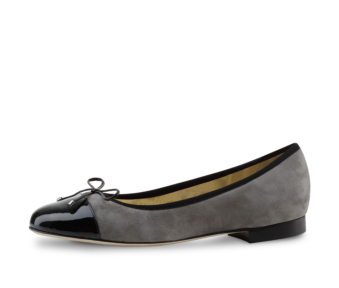 Ballerina Mila - Werner Kern Ballerinas Grauer Ballerina Mila von Werner Kern in feinem Wildleder