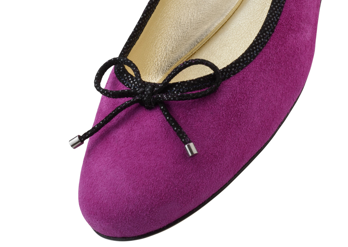 Ballerina Cassy - Werner Kern Ballerinas Ballerina aus handschuhweichem Wildleder in der Farbe lila