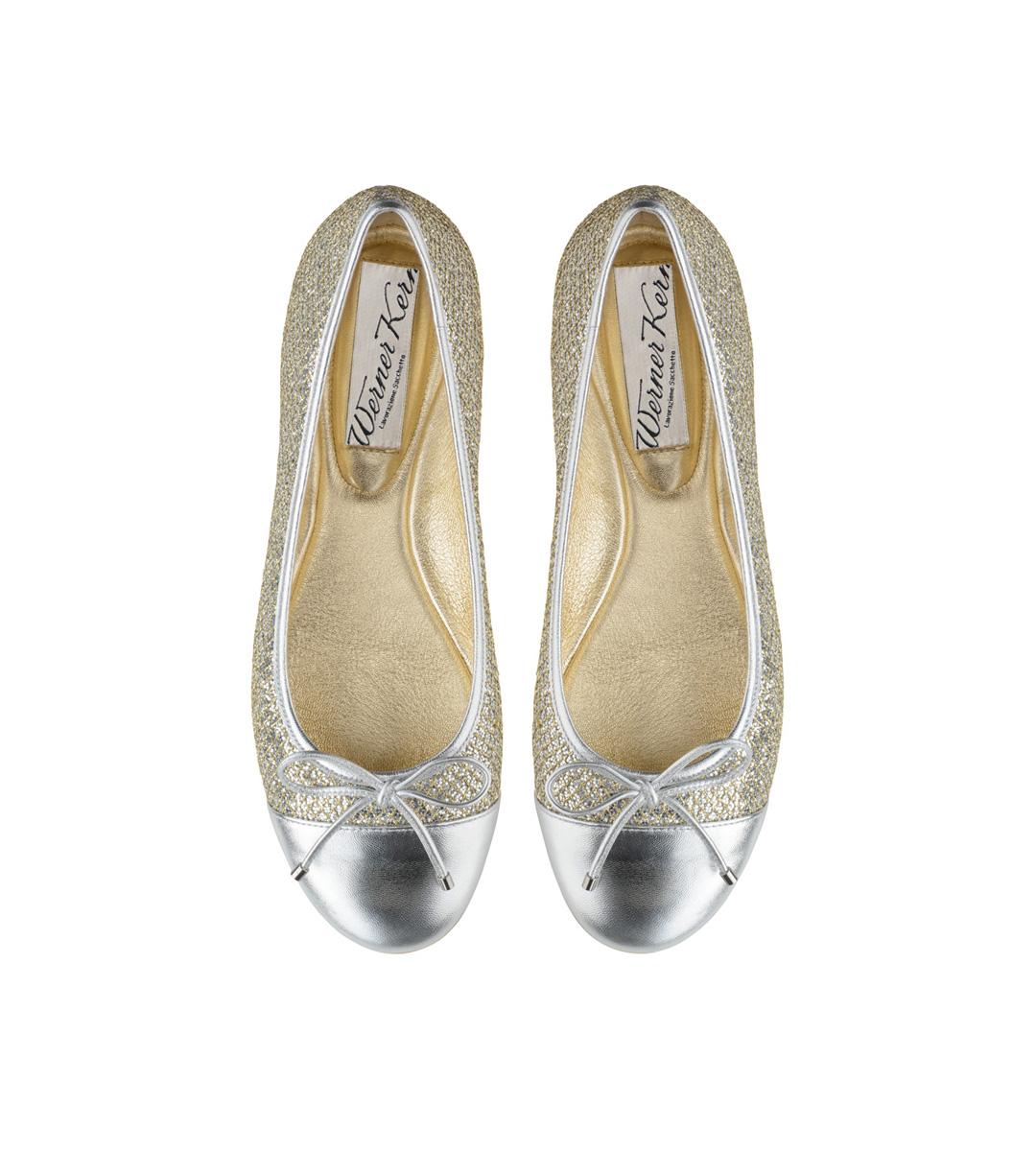 Fay Eleganter Ballerina in gold und silber